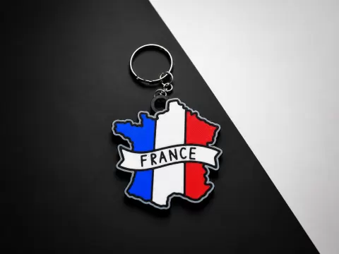 France map keychain