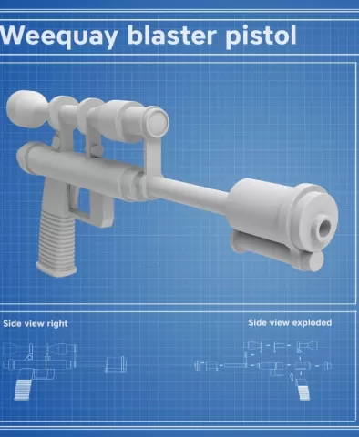 Weequay Blaster Pistol