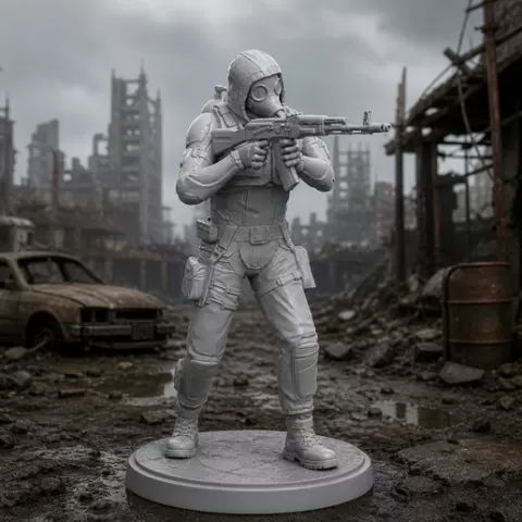 С.Т.А.Л.К.Е.Р. в бою — Коллекционная фигурка | Готово к 3D-печати