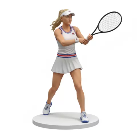 Karolina Pliskova Tennis players, tennis, player, athlete, sport, racket, serve, forehand, backhand, swing, ball, court, match, grandslam, ace, volley, action, dynamic, figurine, stl, collectible