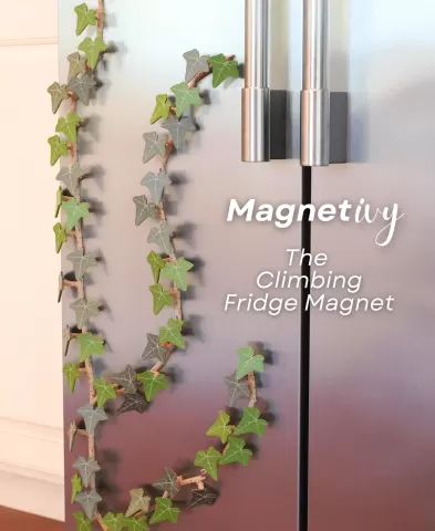 Magnetivy - English Ivy Fridge Magnet with Articulating Stems - Print in Place Hinges