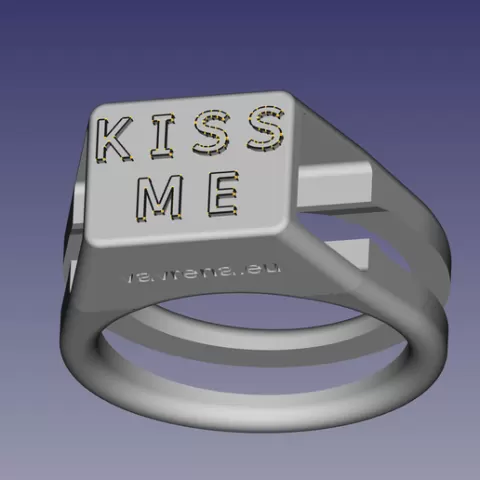 KISS ME - RING WITH A SECRET: THE HIDDEN COMPARTMENT RING FOR AGENTS ON THE GO BY VAVRENA.EU