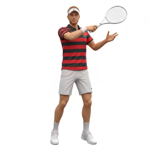 Alexander Zverev Tennis players, tennis, player, athlete, sport, racket, serve, forehand, backhand, swing, ball, court, match, grandslam, ace, volley, action, dynamic, figurine, stl, collectible