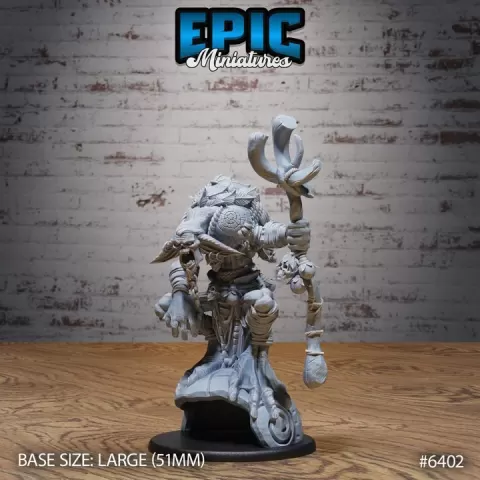 Troll Shaman Sitting / Green Skinned Giant / Male Ogre / Forest Beast / Woodland Monster / Cave Creature / Bulky Raider / Evil Nature Spirit by Epic-Miniatures