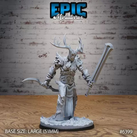 Tree Guard Walking / Plant Tribe / Treant Beast / Forest Wood Nymph / Branch Creature / Woodland Guardian / Nature Protector Spirit by Epic-Miniatures
