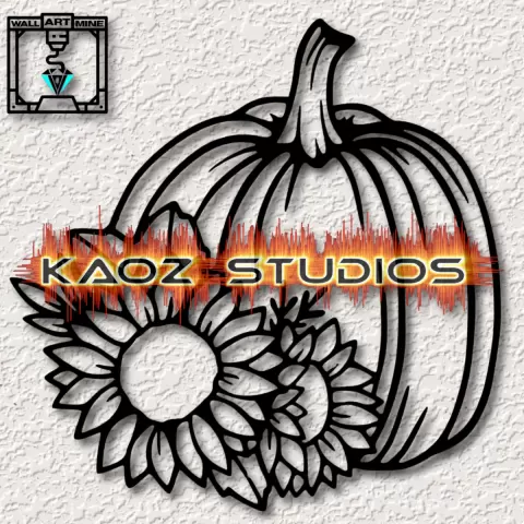 pumpkin with sunflowers.stl