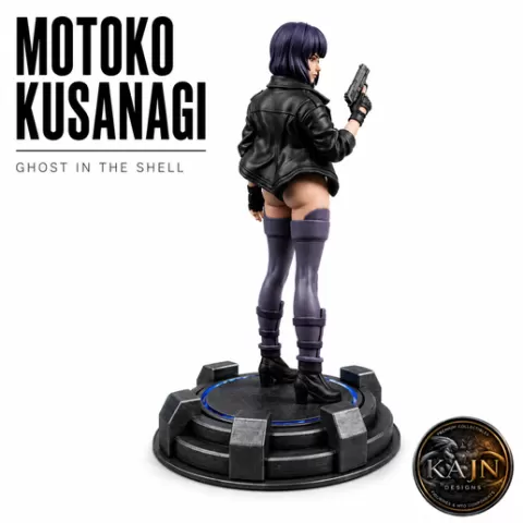 Motoko Kusanagi Figure STL – Ghost in the Shell Anime 3D Print Model | Cyberpunk Female Statue