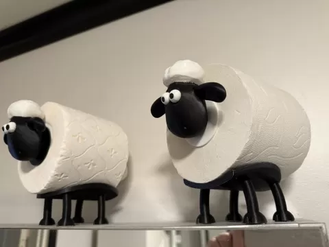 Shaun the Sheep for 37mm toilet rolls