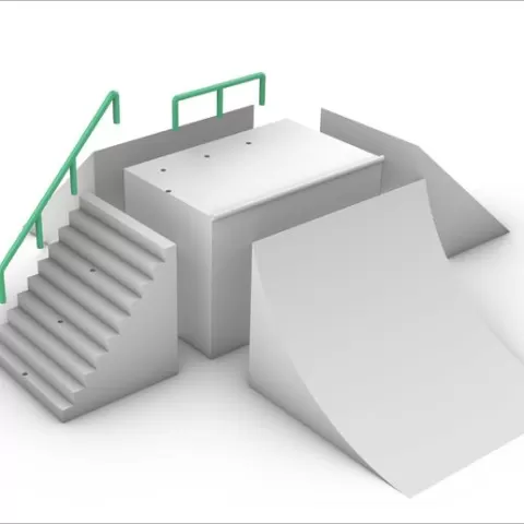 Skatepark, fingerboard