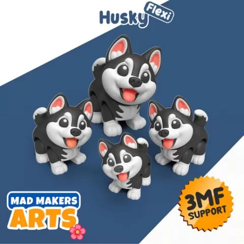 Flexi Husky Puppy STL