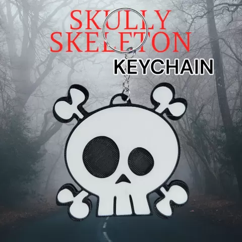 Skully Skeleton Keychain