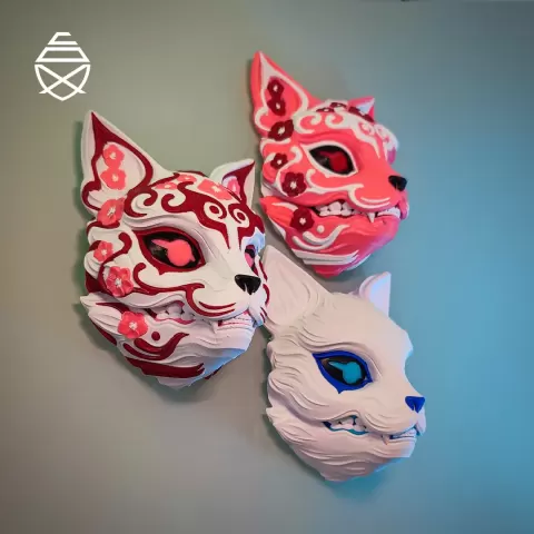 Kitsune Wall Mask - PipeCox