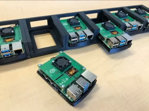 Raspberry Pi 4/5 1U rack-mount bracket - Kealzz