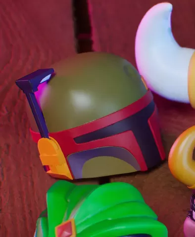 Li'l Boba Fett Head - #MASKtober - Star Wars Fanart Collectible
