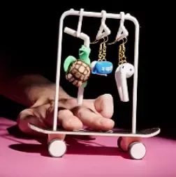 Skateboard Earring Stand