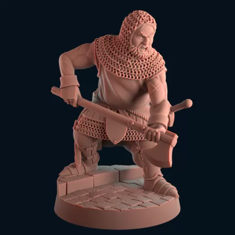 City of Sorrows - Male Knight 1 by koolkiwi Miniatures