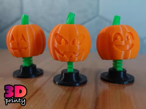 Bobblehead Jack-o'-lanterns