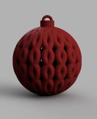 Braided Christmas ball 100mm