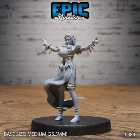 Elf Druid Adventurer Levitate / Elven Warrior / Elvish Fighter / Nature Guard Ruler / Woodland Spirit / Forest Encounter by Epic-Miniatures