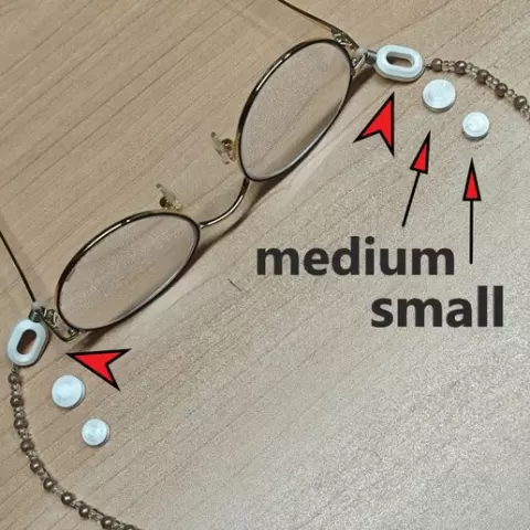 Glasses cord lock