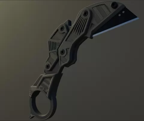 Clicky Foldable Karambit utility knife