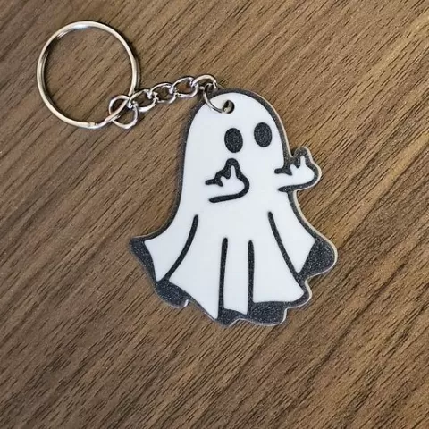 FU Ghost Keychain - Halloween 2023