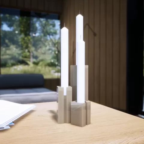 Candle Holder Set - Minimalist Candlestick Set
