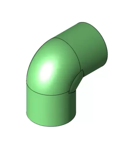 0.50 IN. x 0.50 IN., SLIP x SLIP, SCH 40, 90 DEGREE PVC ELBOW