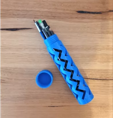 Zig Zag Pencil Case