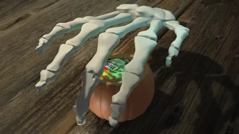 Giant Flexy Skeleton Hand
