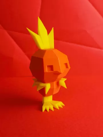 Torchic Low Poly Pokemon