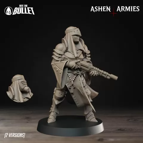Bullet Crusade | Sanctified Legion - Sniper Priest (Rifle) (2 Versions) by Ashen Armies
