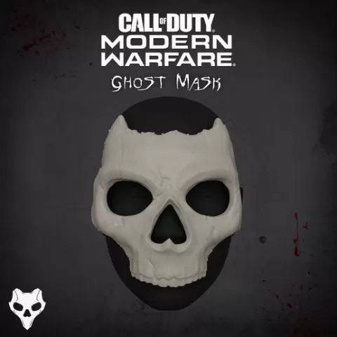 Call Of Duty Modern Warfare Ghost Jawbone Operator Mask, STL For 3d print, Call of Duty, "jawbone", Verdansk, Simon Riley, Ghost Mask.