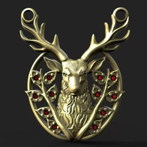 Deer pendant
