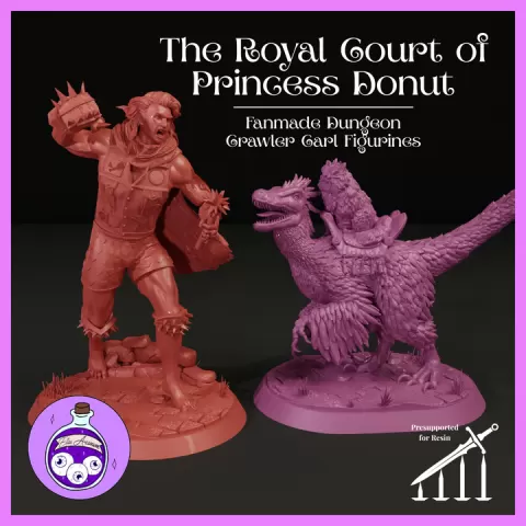 The Royal Court of Princess Donut | Fanmade Figurines by Ella's Arcanum