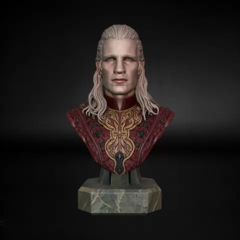 Daemon Targaryen House of the Dragon STL 3D Model High Detail Fantasy Warrior Figurine HOTD Fan Art 3D Printable File