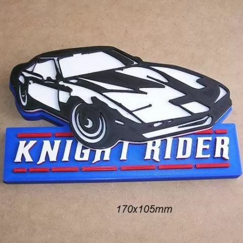 Knight Rider, Fantastic Car, TV Series, Poster, Sign, Logo, Logotype