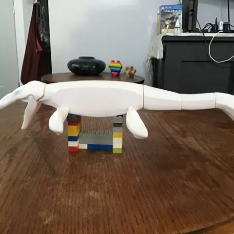 building bloks dinosaur mosasaurus