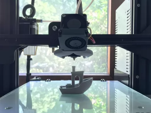 Mini-Me v4 lightweight Ender3 Hotend Duct (Stock Parts, 5015, No Soldering, Fully reversible)