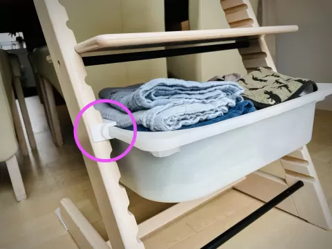 Tripp Trapp Stokke Chair + IKEA Trofast plastic storage box combo (v4)