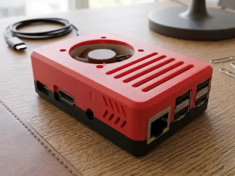 Raspberry Pi 3B/+ case with fan