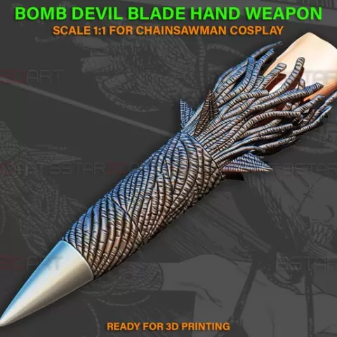 Bomb Devil Blade Arm Weapon - Chainsaw Man Cosplay