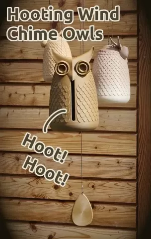 Hooting Owl Wind Chime