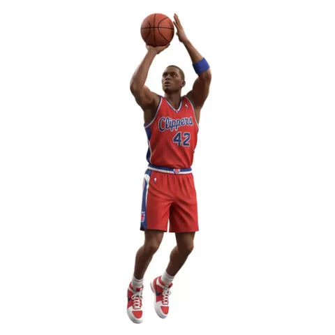 Elton Brand basketball player, basketball, player, athlete, sport, nba, dunk, hoop, ball, court, dribble, shot, scoring, action, dynamic, figurine, model, stl, printable, collectible, statue