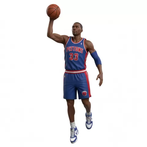 Grant Hill basketball player, basketball, player, athlete, sport, nba, dunk, hoop, ball, court, dribble, shot, scoring, action, dynamic, figurine, model, stl, printable, collectible, statue