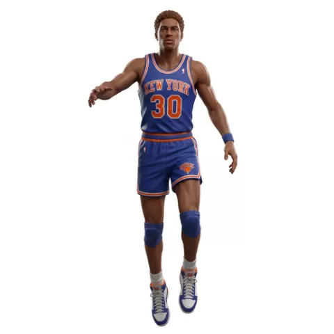 Bernard King basketball player, basketball, player, athlete, sport, nba, dunk, hoop, ball, court, dribble, shot, scoring, action, dynamic, figurine, model, stl, printable, collectible, statue