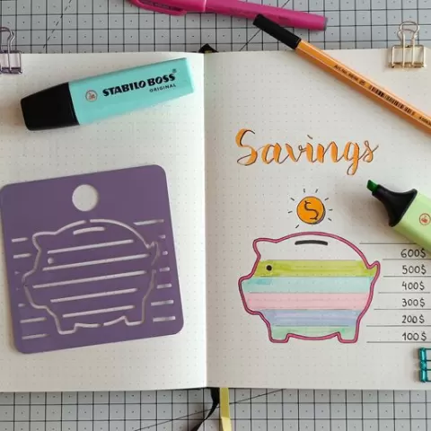 Bullet Journal Savings