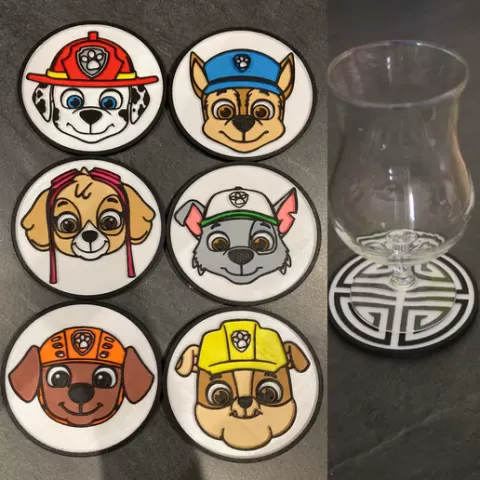 6 Coaster Paw Patrol