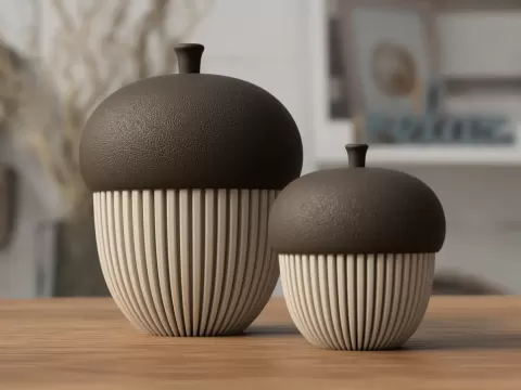 Acorn container decoration (tealight compatible)