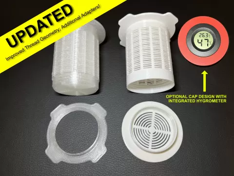 Filament Spool Desiccant Canister